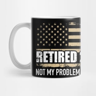 Retired 2023 us american flag Mug